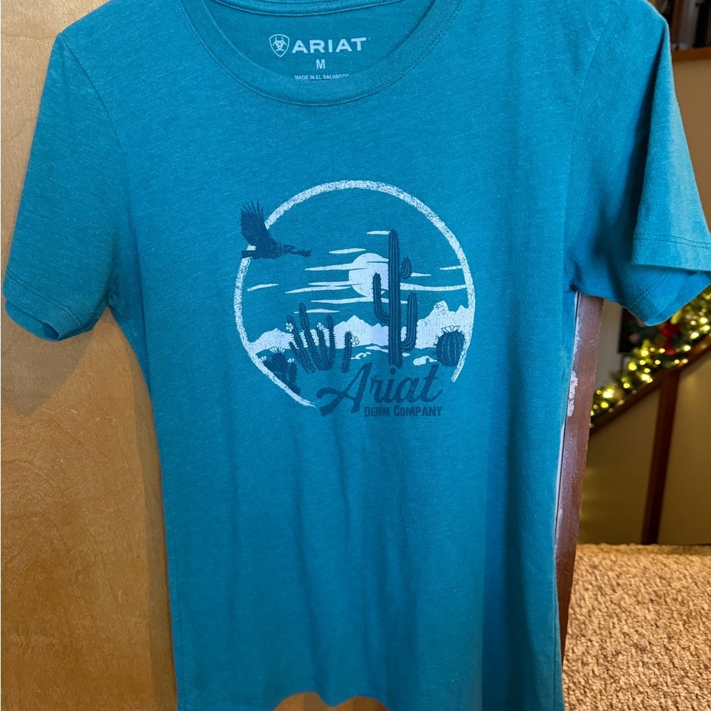 Ariat Teal Short Sleeve Desert Graphic Tee